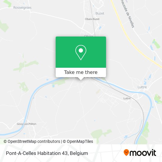 Pont-A-Celles Habitation 43 map