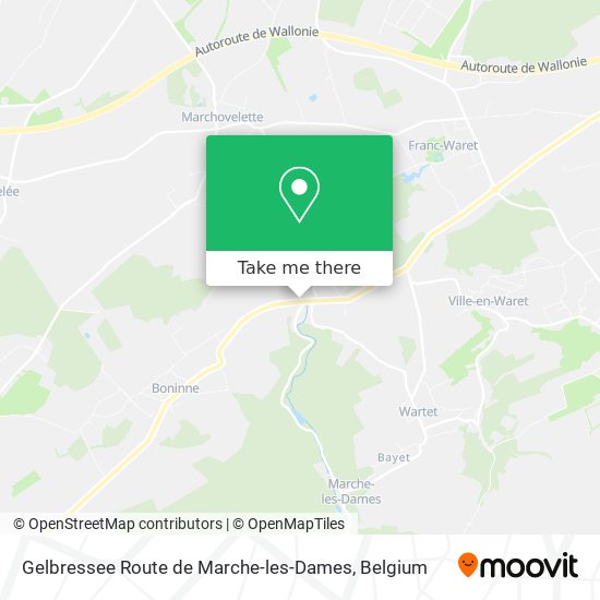 Gelbressee Route de Marche-les-Dames map