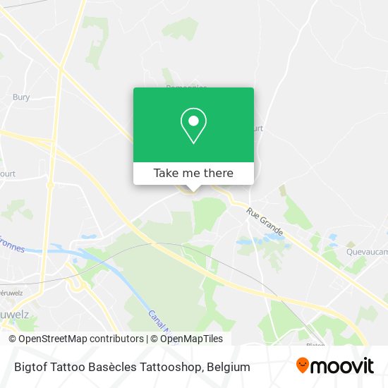 Bigtof Tattoo Basècles Tattooshop plan