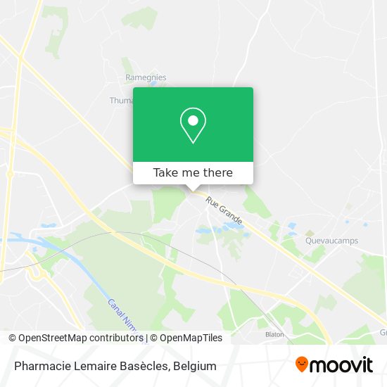Pharmacie Lemaire Basècles map