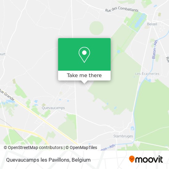 Quevaucamps les Pavillons map