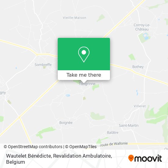 Wautelet Bénédicte, Revalidation Ambulatoire map