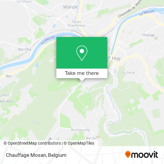 Chauffage Mosan map