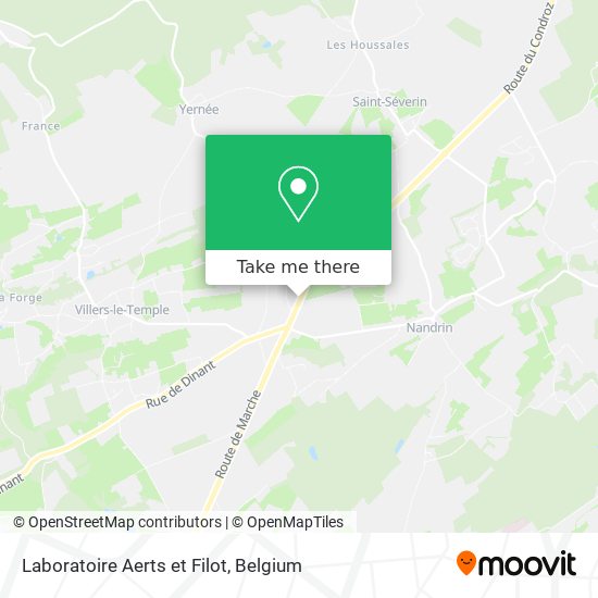 Laboratoire Aerts et Filot map