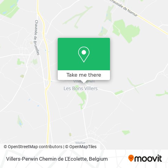 Villers-Perwin Chemin de L'Ecolette plan