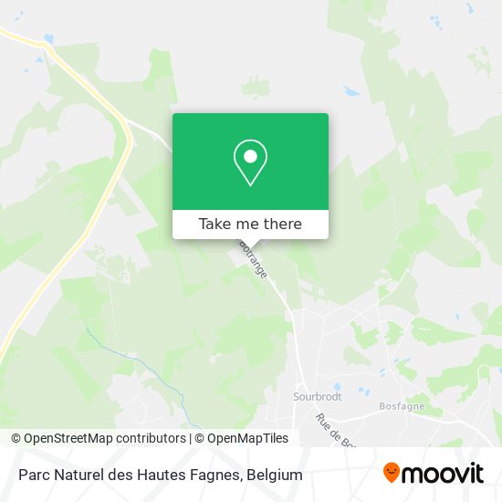 Parc Naturel des Hautes Fagnes plan