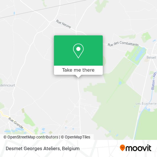 Desmet Georges Ateliers map