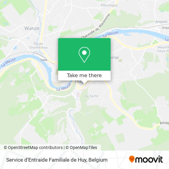 Service d'Entraide Familiale de Huy map