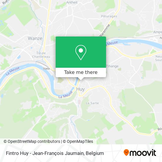Fintro Huy - Jean-François Jaumain map