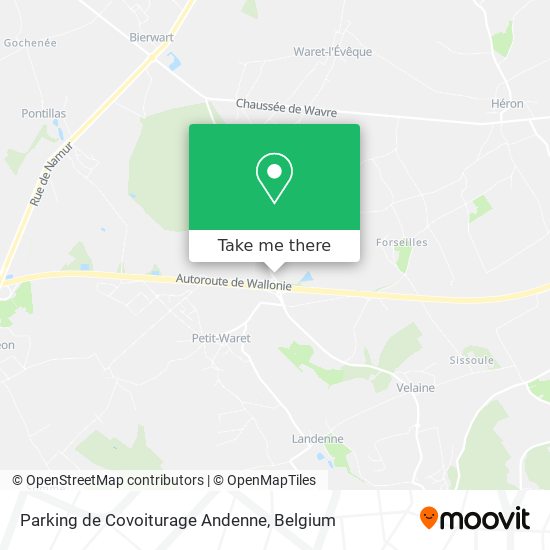 Parking de Covoiturage Andenne map