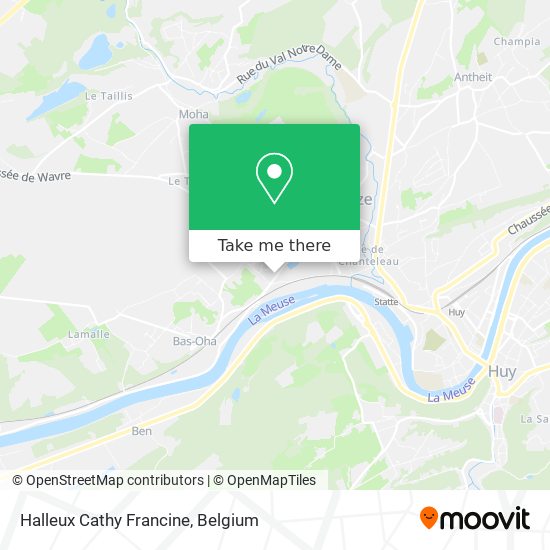 Halleux Cathy Francine map