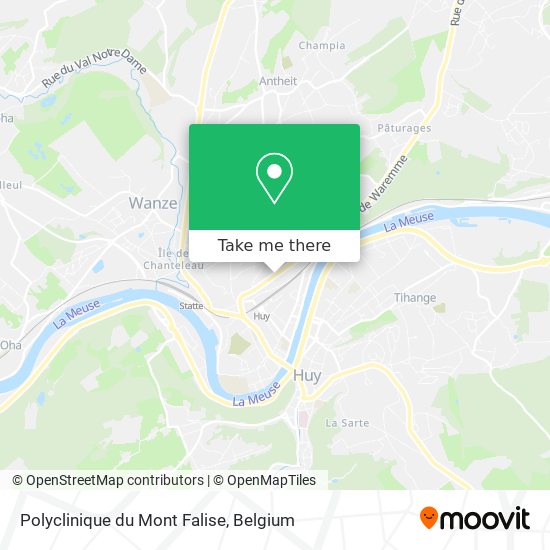 Polyclinique du Mont Falise map