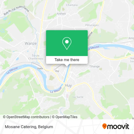Mosane Catering map