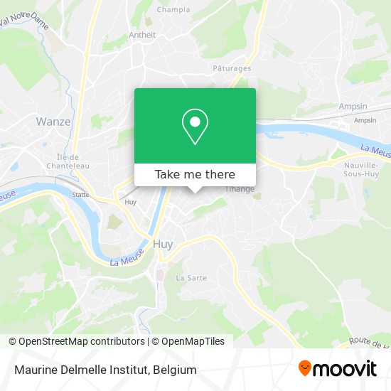 Maurine Delmelle Institut map