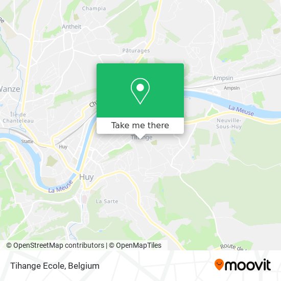 Tihange Ecole map