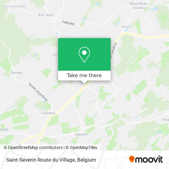 Saint-Severin Route du Village map