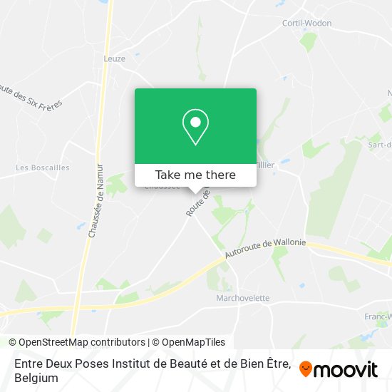 Entre Deux Poses Institut de Beauté et de Bien Être map