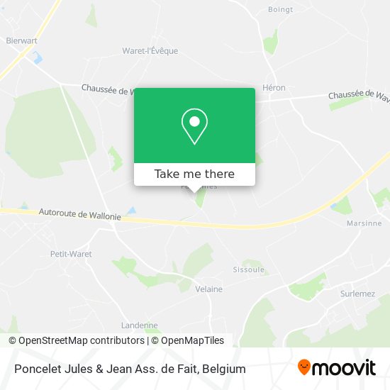 Poncelet Jules & Jean Ass. de Fait map