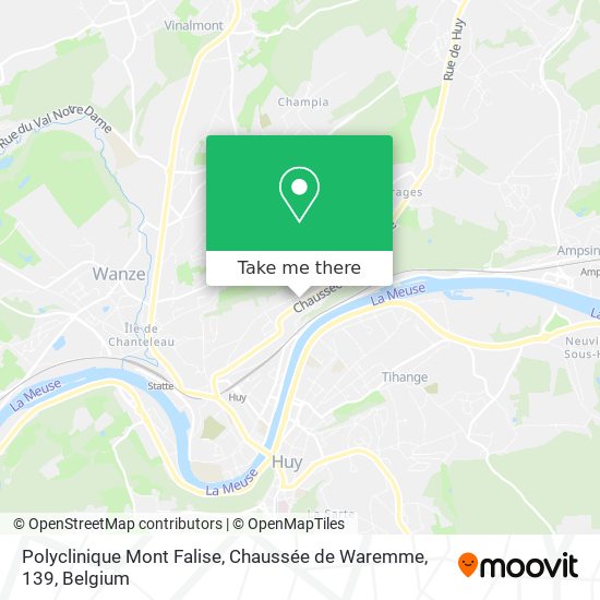 Polyclinique Mont Falise, Chaussée de Waremme, 139 map
