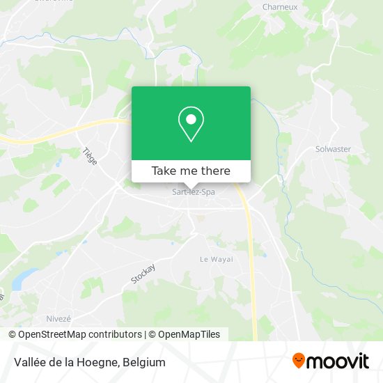 Vallée de la Hoegne map