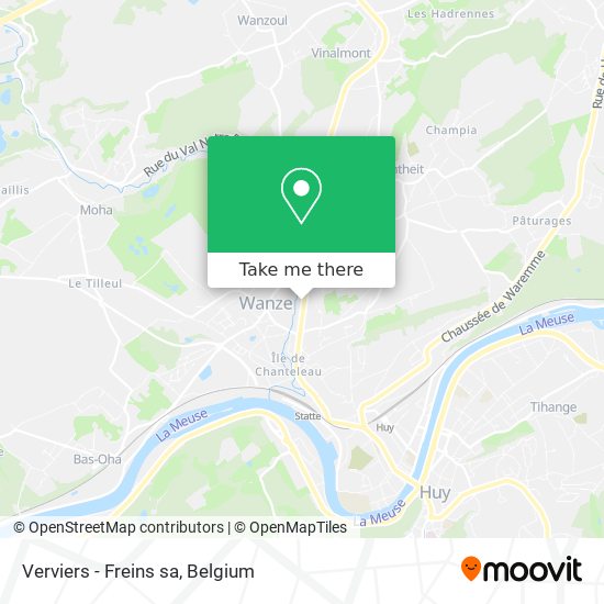 Verviers - Freins sa map