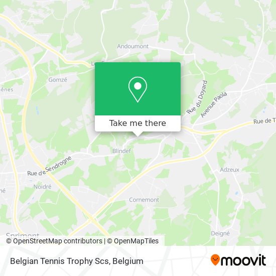 Belgian Tennis Trophy Scs map