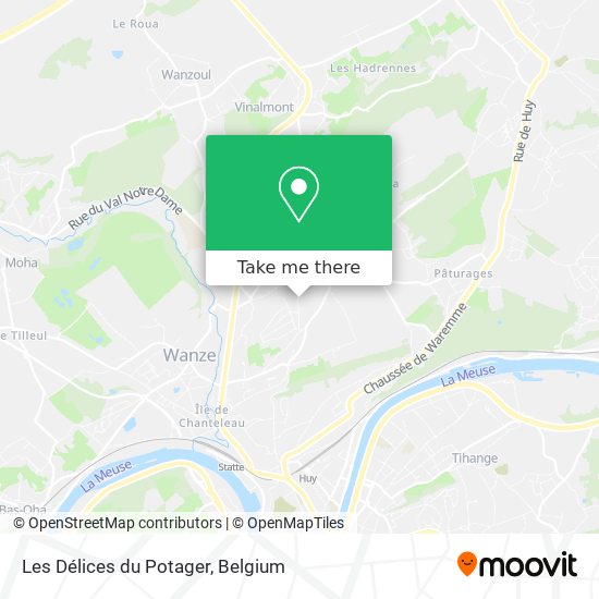 Les Délices du Potager map