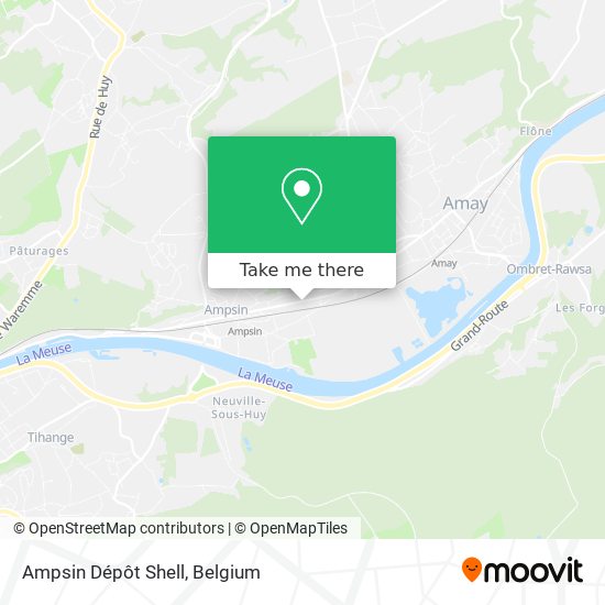 Ampsin Dépôt Shell plan