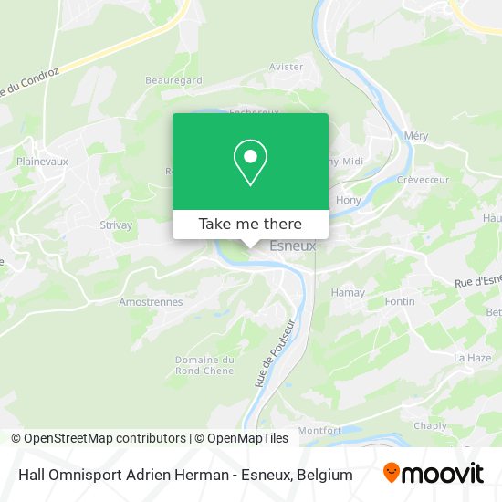 Hall Omnisport Adrien Herman - Esneux plan