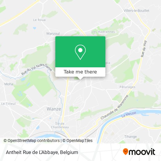 Antheit Rue de L'Abbaye map