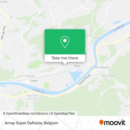 Amay Super Delhaize map