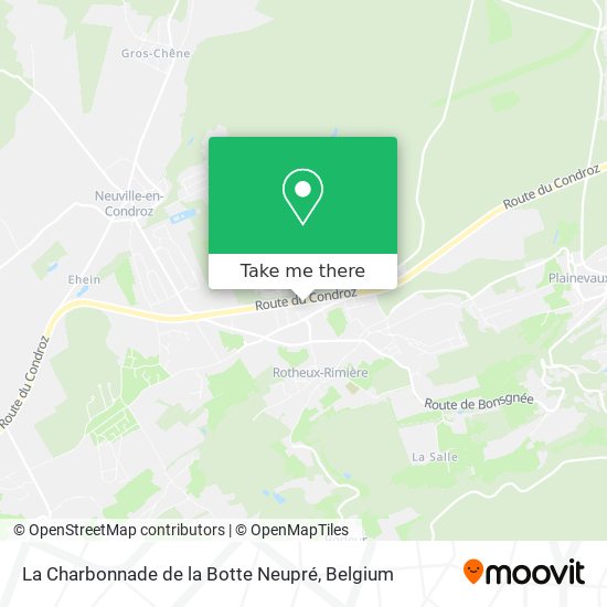 La Charbonnade de la Botte Neupré map