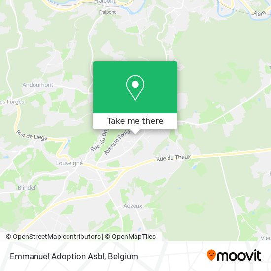 Emmanuel Adoption Asbl map