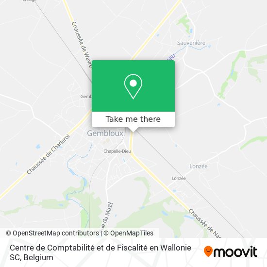 Centre de Comptabilité et de Fiscalité en Wallonie SC map