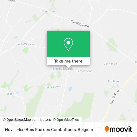 Noville-les-Bois Rue des Combattants map