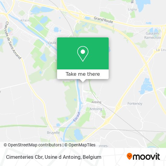 Cimenteries Cbr, Usine d Antoing map