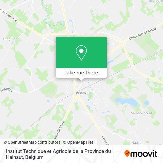 Institut Technique et Agricole de la Province du Hainaut map