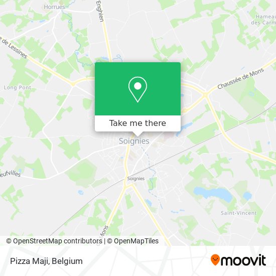 Pizza Maji map