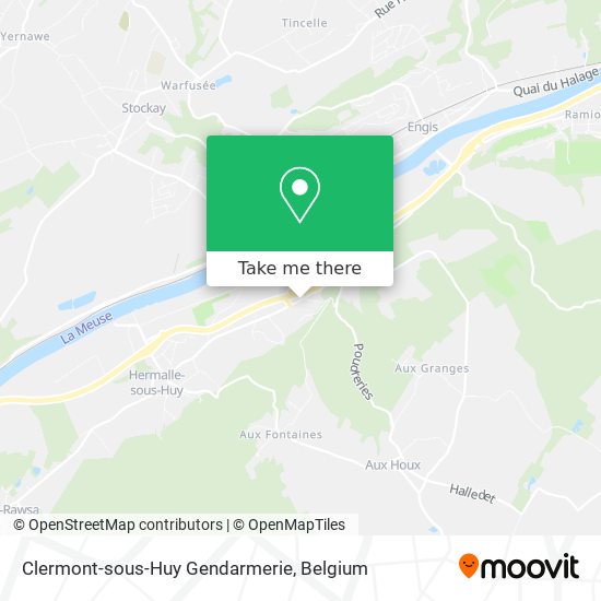 Clermont-sous-Huy Gendarmerie plan