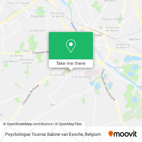 Psychologue Tournai Sabine van Essche plan