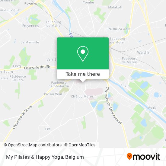 My Pilates & Happy Yoga map