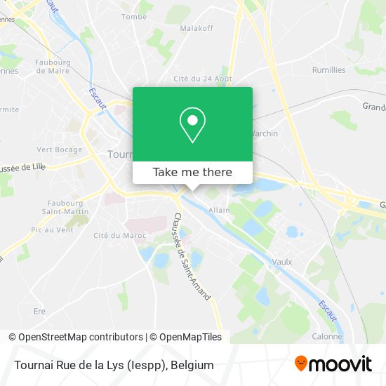 Tournai Rue de la Lys (Iespp) plan