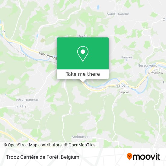 Trooz Carrière de Forêt plan