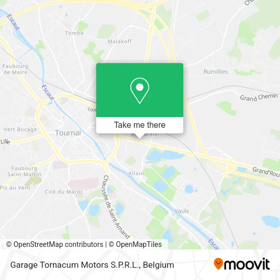 Garage Tornacum Motors S.P.R.L. map