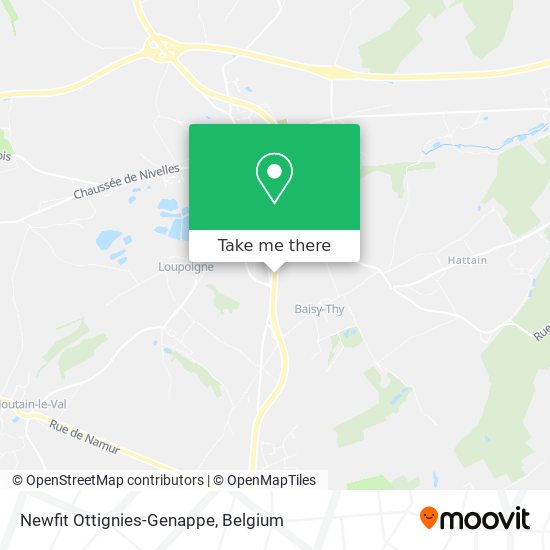 Newfit Ottignies-Genappe map