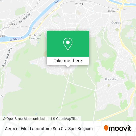 Aerts et Filot Laboratoire Soc.Civ. Sprl plan