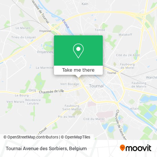 Tournai Avenue des Sorbiers plan