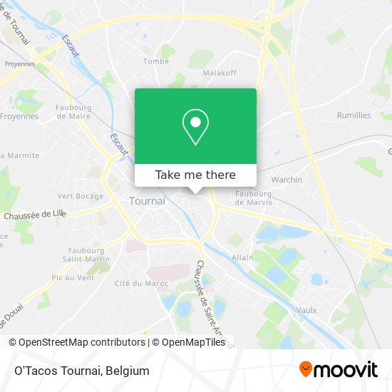 O'Tacos Tournai map