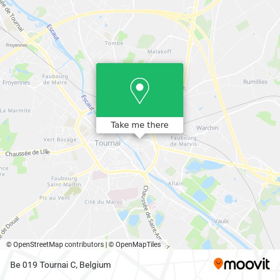 Be 019 Tournai C map