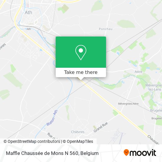Maffle Chaussée de Mons N 560 map